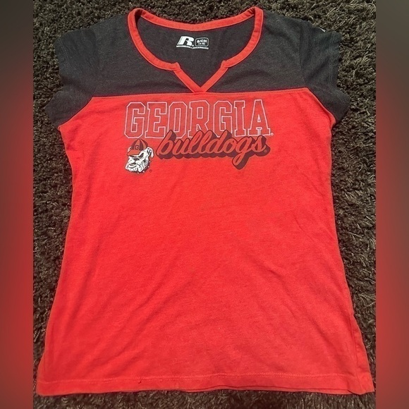 Russell Athletic Tops - GEORGIA Bulldogs Women’s Size Small Tshirt